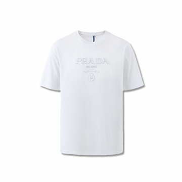 9a+ quality prada debossed logo crew neck cotton t-shirt